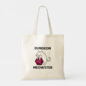 Kelder Meowster Kat Grappig Tote Bag (Achterkant)