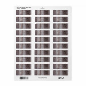 Kelderdeur Handvat Trouwadreslabel Etiket (Full Sheet)