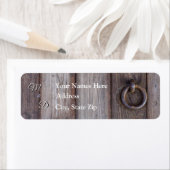 Kelderdeurhendel Huwelijksadreslabel Etiket (Insitu)