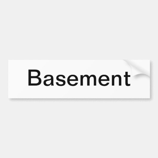 kelderdeurteken/ bumpersticker (Voorkant)