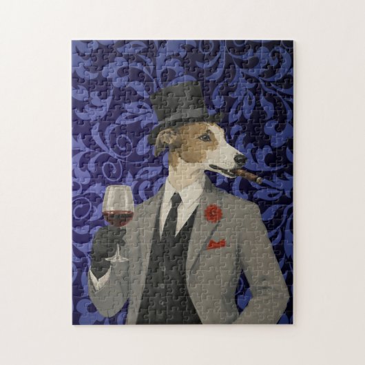 Kele Greyhound Heer in Pakket Jigsaw Puzzel (Verticaal)