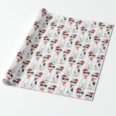 Kele Kat Vrolijk Kerstfeest Cadeaupapier (Uitgerold)