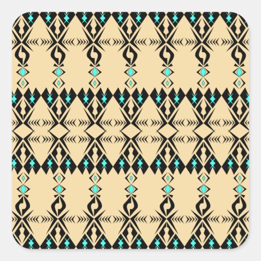 Kele ~ Sparrow Vierkante Sticker (Voorkant)