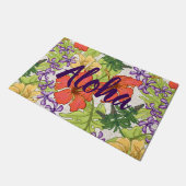 Keleah Tropische Hawaiiaanse Hibiscus en Orchideeë Deurmat (Schuin)