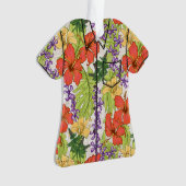 Keleah Tropische Hawaiiaanse Hibiscus en Orchideeë Ornament (voorkant)