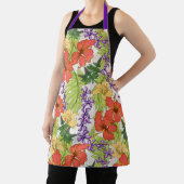 Keleah Tropische Hawaiiaanse Hibiscus en Orchideeë Schort (Insitu)