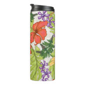 Keleah Tropische Hawaiiaanse Hibiscus en Orchideeë Thermosbeker (Geroteerd rechts)