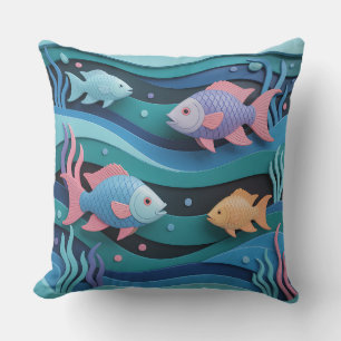 Kelengan Visreliëf 3D Batik Motief Kussen