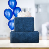 Kelestisch blauw oud kunstleder cadeaupapier