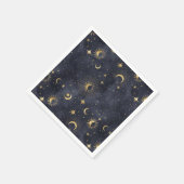 Kelestische abstracte nachtluiers servet (Hoek)