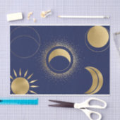 Kelestische gouden zonnesmafstanden paars blauw tissuepapier (Craft)