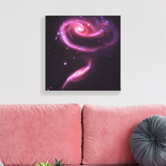 Kelestische roze roze bijlen canvas afdruk (Insitu (Woonkamer))
