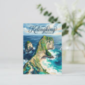 Kelingking Beach Indonesië Briefkaart (Staand voorkant)