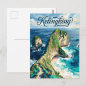 Kelingking Beach Indonesië Briefkaart (Voorkant / Achterkant)