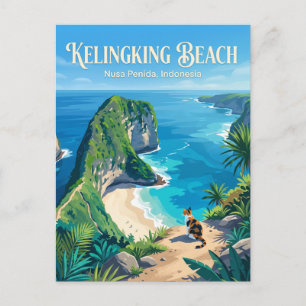 Kelingking Beach Indonesië Briefkaart