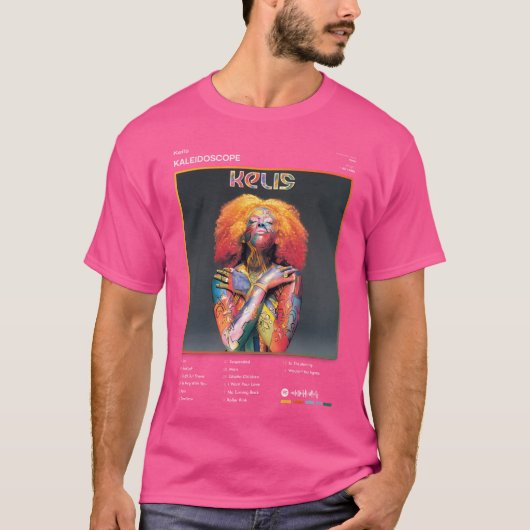Kelis - Kaleidoscope Tracklist Album T-shirt (Voorkant)