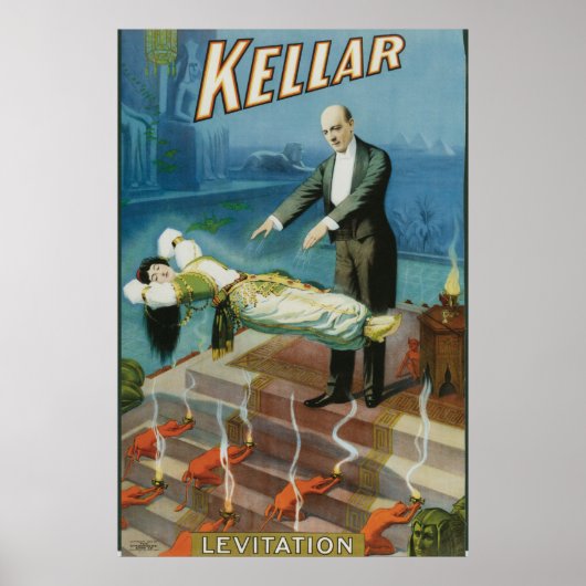 Kellaire Levitation  Magicische Advertisatie Poster (Voorkant)