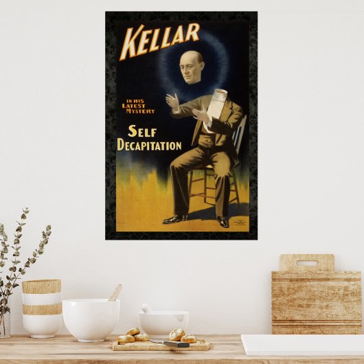 Kellar de Magicia II Weer  36 x 24 Pos Poster (Keuken)