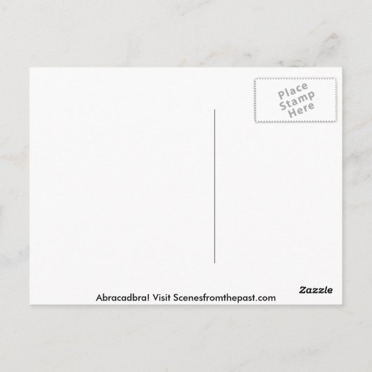 Kellar de Magische  Magie Briefkaart (Achterkant)