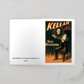 Kellar de Tovenaar - Zelf Onthoofding - Antiek Folie Wenskaart (Buiten Laag)