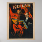 Kellar Devil en demonen met Poster van het Magic B (Voorkant)