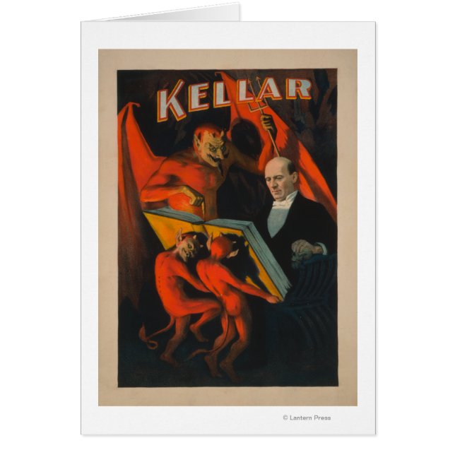 Kellar Devil en demonen met Poster van het Magic B (Voorkant)