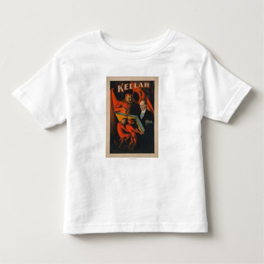 Kellar Devil en demonen met Poster van het Magic B Kinder Shirts (Voorkant)