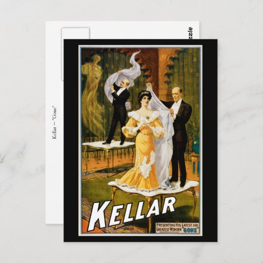 Kellar ~ "Gone" Briefkaart (Voorkant / Achterkant)