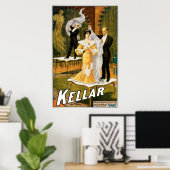 Kellar ~ Gone Magicien Magic Act Poster (Thuiskantoor)