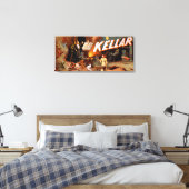 Kellar in een kamer vol met magisch Poster Canvas Afdruk (Insitu (Slaapkamer))