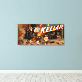 Kellar in een kamer vol met magisch Poster Canvas Afdruk (Insitu (Houten vloer))