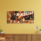 Kellar in een kamer vol met magisch Poster Canvas Afdruk (Insitu (Woonkamer))