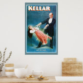 Kellar ~ Levitation Magic Magic Act Poster (Keuken)
