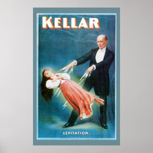 Kellar ~ Levitation Magic  Magic Act Poster
