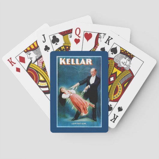 Kellar ~ Levitation Pokerkaarten (Achterkant)