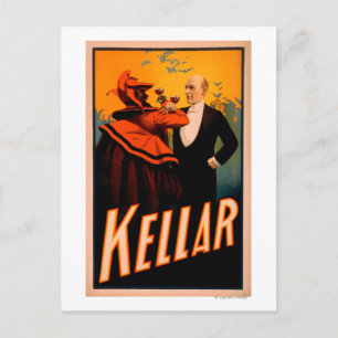 Kellar Magicien Drink wijn met de duivel Briefkaart