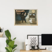 KELLAR Poster Magicische illusionist VAUDEVILLE (Thuiskantoor)