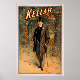 KELLAR Poster Magicische illusionist VAUDEVILLE