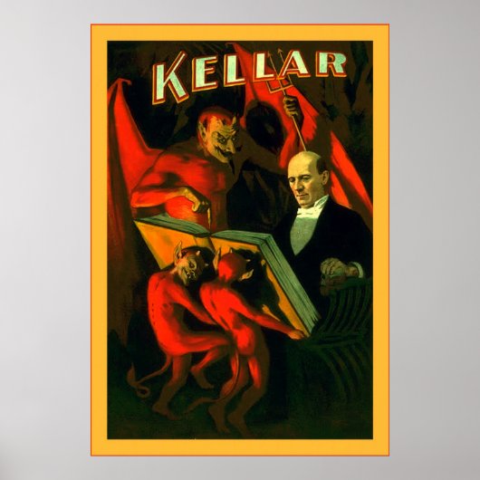 Kellar ~  Poster van de magiër (Voorkant)