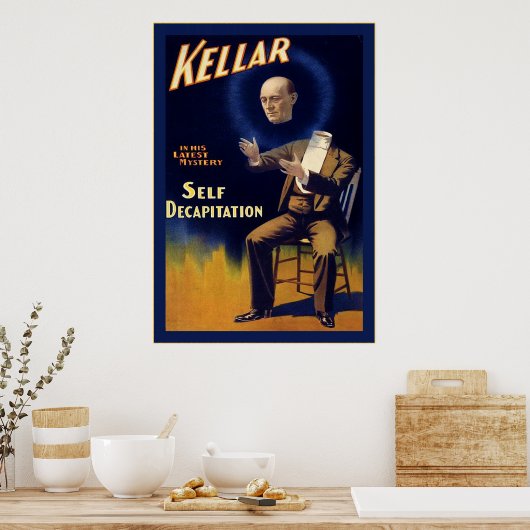 Kellar ~ Poster van de magiër (Keuken)
