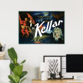 Kellar ~ The Devil  Magic Act Poster (Thuiskantoor)