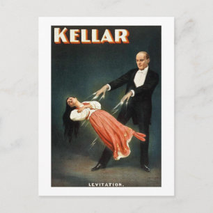 Kellar the Magicia - Vintage-advertentie Briefkaart