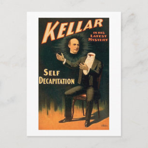 Kellar the Magicia - Zelfontapening -  Briefkaart