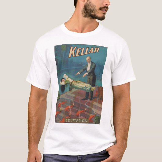 Kellar the Magician Levitation T-shirt (Voorkant)