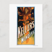 Kellar's Wonders gekleed als Devil Magic Briefkaart (Voorkant)