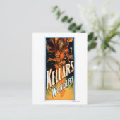 Kellar's Wonders gekleed als Devil Magic Briefkaart (Staand voorkant)