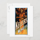 Kellar's Wonders gekleed als Devil Magic Briefkaart (Voorkant / Achterkant)