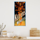 Kellar's Wonders gekleed als Devil Magic Poster (Keuken)