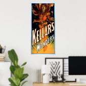 Kellar's Wonders gekleed als Devil Magic Poster (Thuiskantoor)