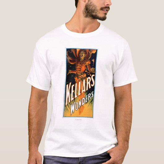 Kellar's Wonders gekleed als Devil Magic T-shirt (Voorkant)